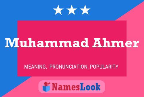 Muhammad Ahmer Naam Poster