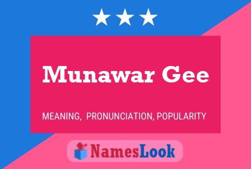 Munawar Gee Naam Poster