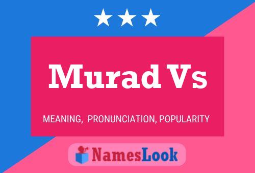 Murad Vs Naam Poster