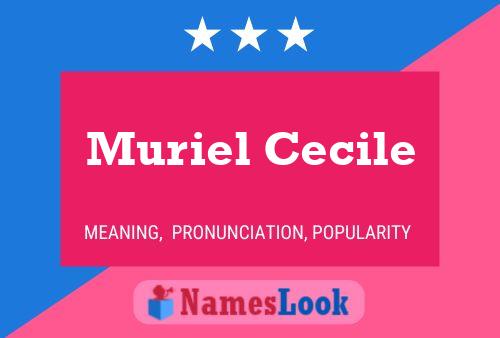 Muriel Cecile Naam Poster