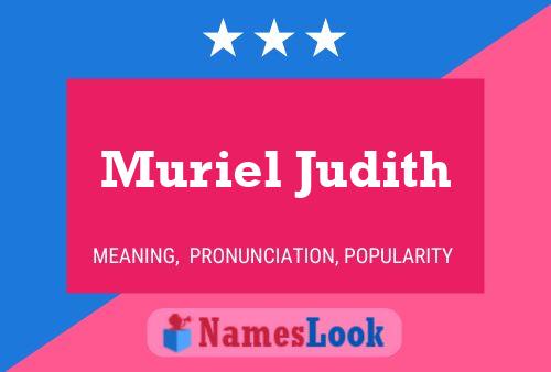 Muriel Judith Naam Poster