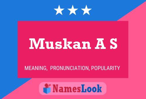 Muskan A S Naam Poster