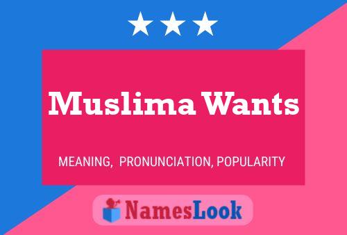 Muslima Wants Naam Poster