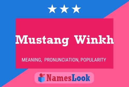 Mustang  Winkh Naam Poster