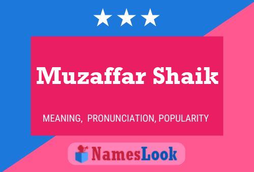 Muzaffar Shaik Naam Poster