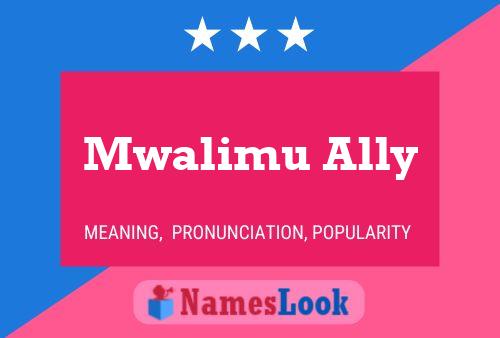 Mwalimu Ally Naam Poster