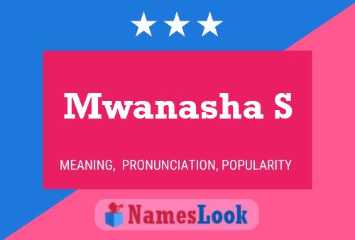 Mwanasha S Naam Poster