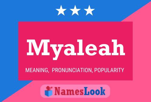 Myaleah Naam Poster