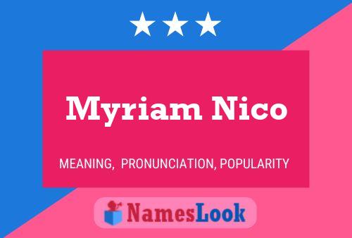 Myriam Nico Naam Poster