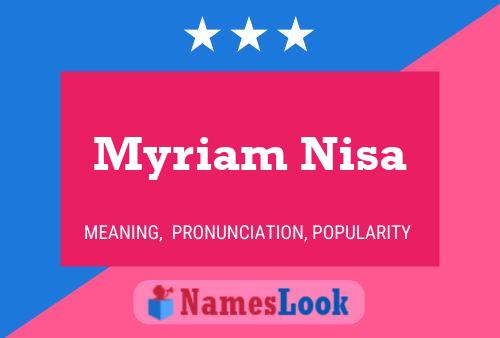 Myriam Nisa Naam Poster