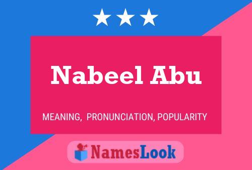 Nabeel Abu Naam Poster