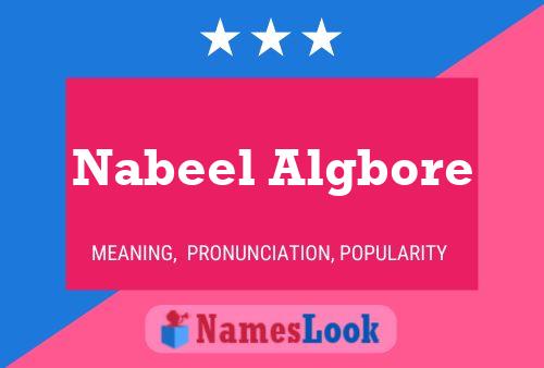 Nabeel Algbore Naam Poster