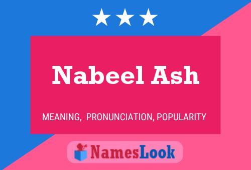 Nabeel Ash Naam Poster