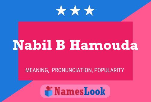 Nabil B Hamouda Naam Poster