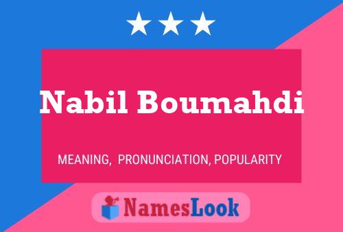 Nabil Boumahdi Naam Poster