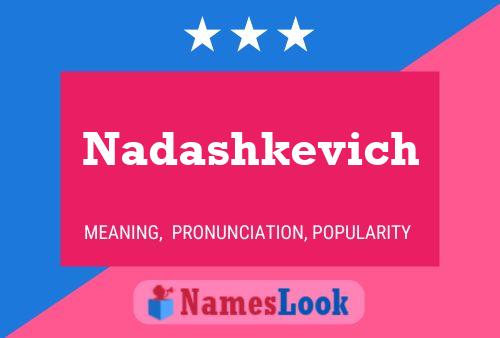 Nadashkevich Naam Poster