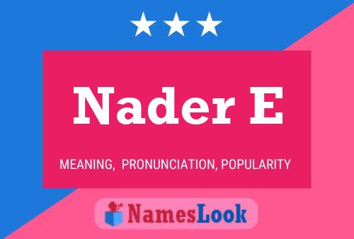 Nader E Naam Poster