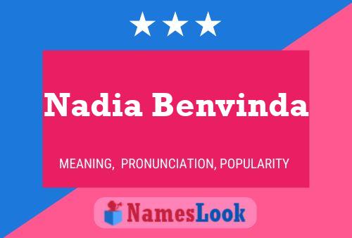 Nadia Benvinda Naam Poster