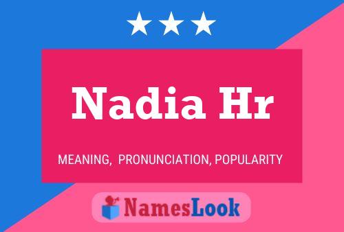 Nadia Hr Naam Poster