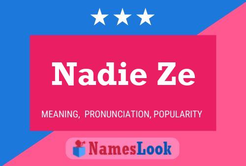 Nadie Ze Naam Poster