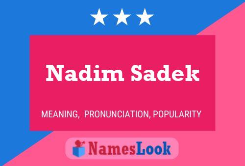 Nadim Sadek Naam Poster