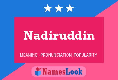 Nadiruddin Naam Poster