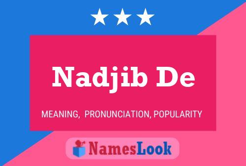 Nadjib De Naam Poster