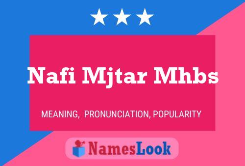 Nafi Mjtar Mhbs Naam Poster