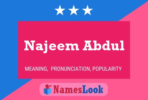 Najeem Abdul Naam Poster