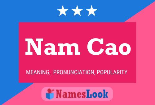 Nam Cao Naam Poster