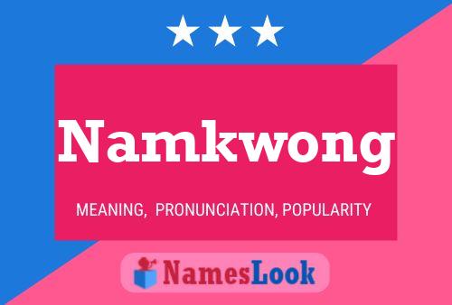 Namkwong Naam Poster