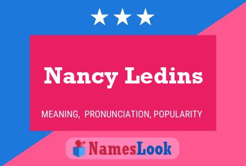 Nancy Ledins Naam Poster