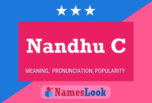 Nandhu C Naam Poster