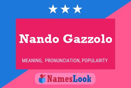 Nando Gazzolo Naam Poster