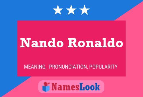 Nando Ronaldo Naam Poster