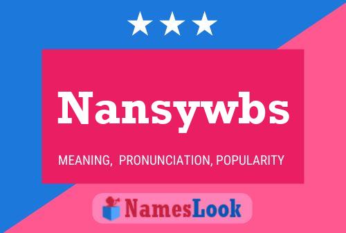 Nansywbs Naam Poster