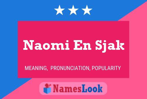 Naomi En Sjak Naam Poster