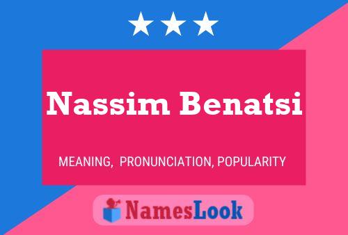 Nassim Benatsi Naam Poster