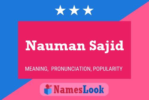 Nauman Sajid Naam Poster