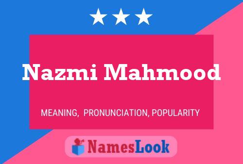 Nazmi Mahmood Naam Poster