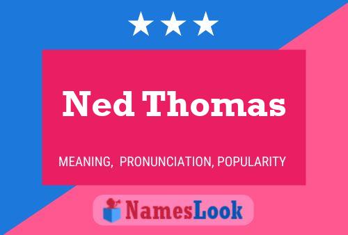 Ned Thomas Naam Poster