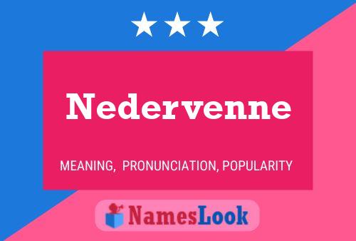 Nedervenne Naam Poster