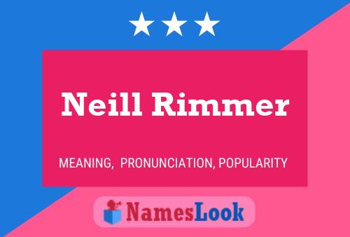 Neill Rimmer Naam Poster