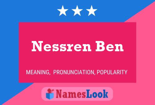 Nessren Ben Naam Poster