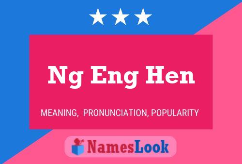 Ng Eng Hen Naam Poster