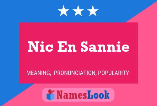 Nic En Sannie Naam Poster