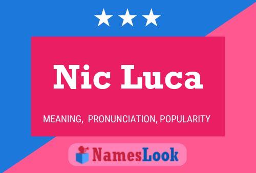 Nic Luca Naam Poster