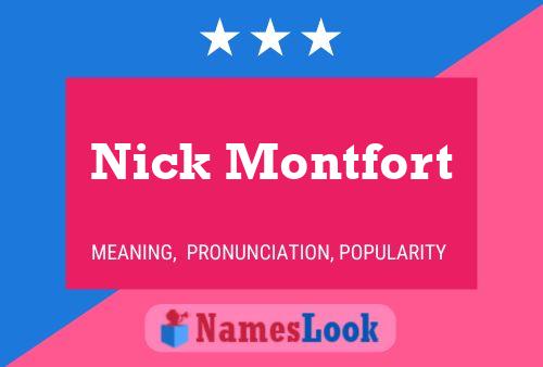 Nick Montfort Naam Poster