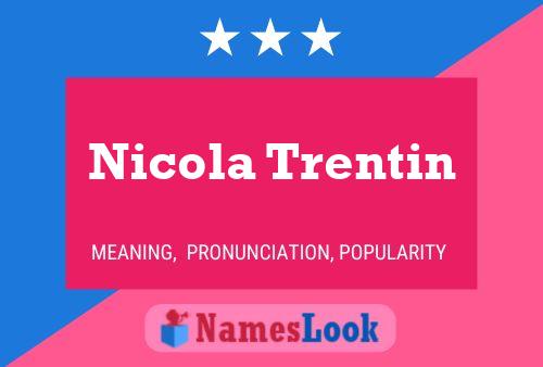 Nicola Trentin Naam Poster