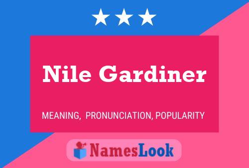 Nile Gardiner Naam Poster